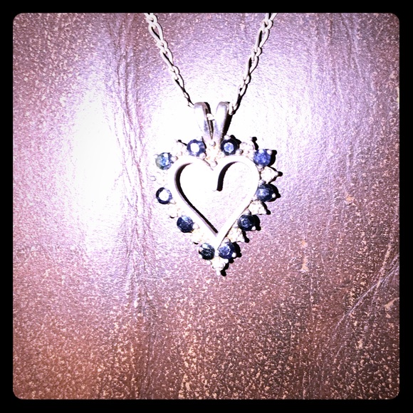 Jewelry - 92.5 silver heart chain.